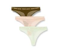 Tommy Jeans Perizomi Confezione da 3 Donna con Pizzo, Multicolore (Drb Olve Grn/Swt Pch/Opl Grn), XL