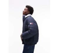 Tommy Jeans - Piumino blu navy con bandiera sul colletto 54