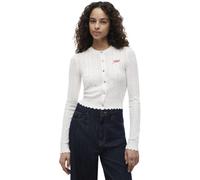 TOMMY JEANS Pointelle Cardigan W - maglia a maniche lunghe - donna White S