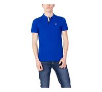 Tommy Jeans - Polo Blu con Bottoni 100% Cotone - - Tops - Uomo - Blu - S