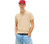Tommy Jeans Polo da Uomo Tjm Slim Placket Ext Dm0Dm20676 S/S, Beige (Oro Delicato), L