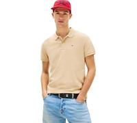 Tommy Jeans Uomo Maglietta Polo Maniche Corte Slim Placket Slim Fit, Beige (Gentle Gold), S