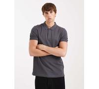 Tommy Jeans Tjm Slim Placket Polo Ext Dm0Dm20676, Polo a Maniche Corte, Uomo, Grigio (Washed Black), L