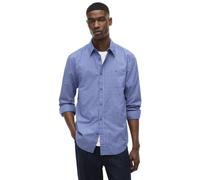 TOMMY JEANS Poplin Pattern M - camicia a maniche lunghe - uomo Blue S