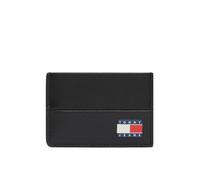 Tommy Jeans - Portacarte nero con logo a bandiera heritage One Size