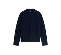 Tommy Jeans - Tjm Reg Cable Knit S Blu - Abbigliamento M Blu