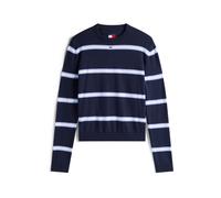 Tommy Jeans Pullover 'ESSENTIAL' marino / blu chiaro / bianco Donna Tommy Jeans L marino / blu chiaro / bianco