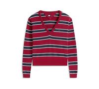 Tommy Jeans Pullover 'Essential' navy / rosso scuro / bianco naturale Donna - Abbigliamento - Taglie comode - Pullover e cardigan - Pullover Tommy Jeans M