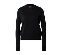 Tommy Jeans Donna Pullover Essential Crew in Cotone, Nero (Black), L