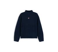 Tommy Jeans - Maglione con collo alto e distintivo in alpaca - - Knitwear - Donna - Blu - 2XS