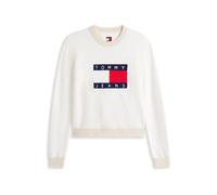 Tommy Jeans Flag Sweater EXT W - felpa - donna S White woman