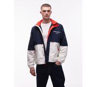 Tommy Jeans - Regatta - Giacca a vento color block blu navy e bianca 50