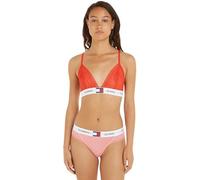 Tommy Jeans Reggiseno a Triangolo Donna Unlined Elasticizzato, Rosso (Hot Heat), S