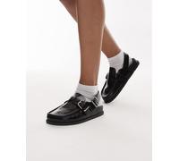 Tommy Jeans - Sabot neri in pelle lucida-Nero 39