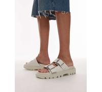 Tommy Jeans - Sandali bianchi con doppia fascetta e fibbia-Bianco 39