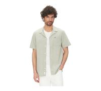 Tommy Jeans, ,Shirts ,Uomo ,Verde ,S Camicia Verde in Cotone e Lino