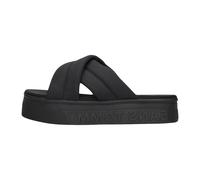 Tommy Jeans, ,Shoes ,Donna ,Nero ,39 EU Ciabatte Flatform Lettering Nere