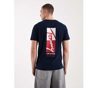 Tommy Jeans Sign Block Regular Fit Short Sleeve T-shirt Blu XL Uomo