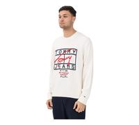 Tommy Jeans - Signature Logo Sweater - - Knitwear - Uomo - Bianco - XL