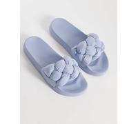 Tommy Jeans - Sliders azzurre con dettaglio intrecciato-Blu 39