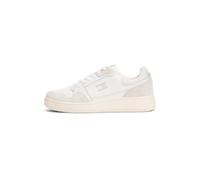 Tommy Jeans Tjw Retro Basket Sneaker En0En02818, Basso Top Donna, White (Ecru/Stratus Grey), 38 EU