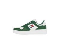 Tommy Hilfiger Green Leather Men Sneaker - EU44/US11