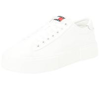 Tommy Jeans Sneakers con Suola Alta Donna Scarpe, Bianco (Ecru), 36
