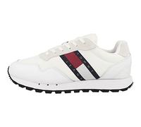 Tommy Jeans Sneakers da Runner Uomo Retro Scarpe Sportive, Bianco (White), 41 EU