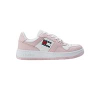 Tommy Jeans, ,Shoes ,Uomo ,Rosa ,36 EU Sneakers Retro Basket in pelle rosa