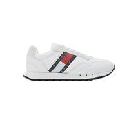 Tommy Jeans Sneakers da Runner Uomo Retro Scarpe Sportive, Bianco (White), 41 EU
