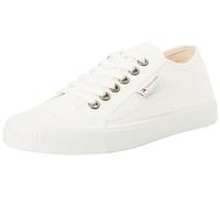 Tommy Jeans Sneakers Uomo Flexible Outsole con Lacci, Bianco (Ecru), 42