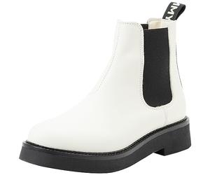Tommy Jeans Stivali Mezza Gamba Donna Chelsea Flat Stivaletti, Avorio (Rich Cream), 39 EU