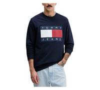 Tommy Jeans, ,Sweatshirts & Hoodies ,Uomo ,Blu ,S Crewneck Sweatshirt