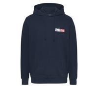 Tommy Jeans, ,Sweatshirts & Hoodies ,Uomo ,Blu ,S Felpa Blu con Cappuccio e Tasca