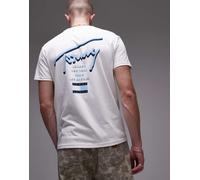 Tommy Jeans - T-shirt bianca con firma stampata sul retro-Bianco 50