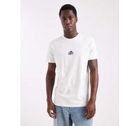 Tommy Jeans - T-shirt bianca con logo al centro e grafica di montagne-Bianco 50