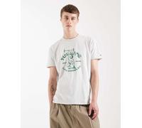 Tommy Jeans - T-shirt grigia con logo e sollevatore di pesi-Grigio 46