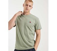 Tommy Jeans - T-shirt kaki con stemma del logo-Verde 50