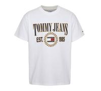 Tommy Jeans T-shirt Logo Fronte Cotone Bianco