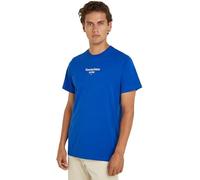 Tommy Jeans T-shirt Maniche Corte Uomo Slim Scollo Rotondo, Blu (Persian Blue), S