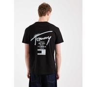 Tommy Jeans - T-shirt nera con logo di città-Nero 48
