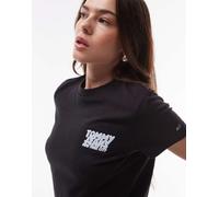 Tommy Hilfiger Logo Bubble W - T-shirt - Donna - Nero XS