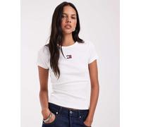 Tommy Hilfiger Rib Badge W - T-shirt - Donna - Bianco M