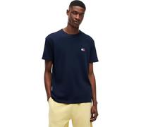 Tommy Jeans - T-shirt blu navy regular con toppa con logo XL
