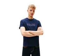 Tommy Hilfiger Blue Cotton Men T-Shirt - L