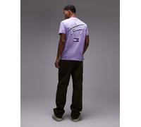 Tommy Jeans - T-shirt viola con firma stampata sul retro 52
