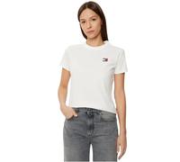 Tommy Jeans T-shirt donna DW0DW20153 Badge XS Bianco
