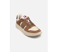 Tommy Jeans Sneaker bassa 'THE BROOKLYN' caramello / nero / bianco lana, Taglia 43