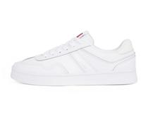 Tommy Jeans Donna Sneakers Profilo Basso Greenwich Leather Eleganti, Bianco (White), 39 EU