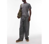 Tommy Jeans - Theo - Jeans ampi lavaggio grigio con bandiera sulla tasca W32 L32